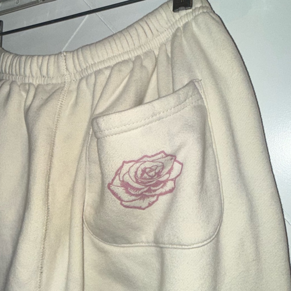 Y2K YoungLA Ambitious Club Cream premium cttn Sweatpants jogger XL pristine - Picture 13 of 15